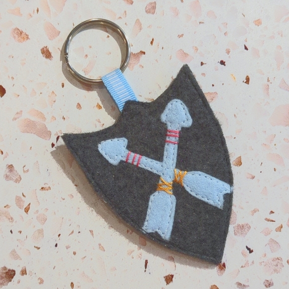 You Are Braver Than You Think Key Fob Handcrafted Shield Arrows Quote | New #3 - Picture 1 of 3